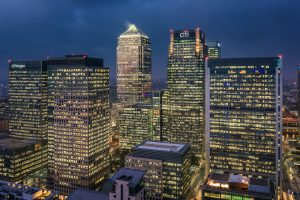Canary Wharf never sleeps